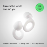 Quiet 2 Loop Earplugs for Deep Sleep - Noise Reduction